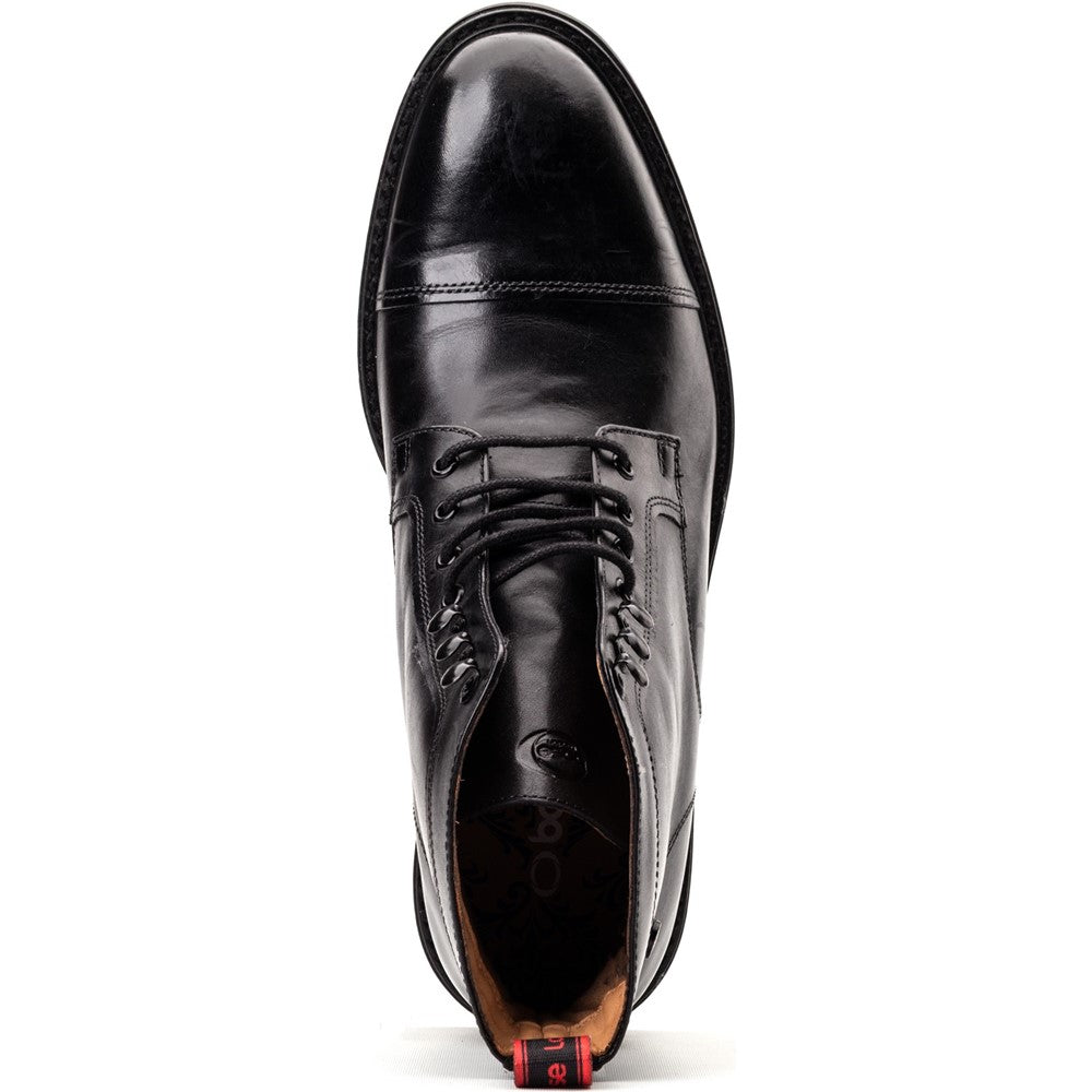 Plymouth Waxy Toe Cap Boots Black