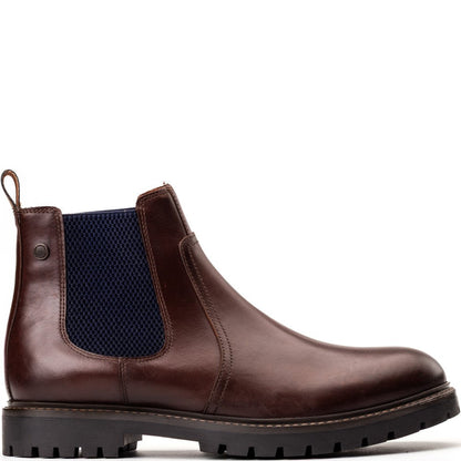 Zinc Pull Up Chelsea Boots Brown